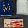 Montana Silversmiths Drop Earrings Western Spur Design Two-Tone Silver Gold Tone