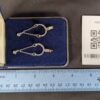 Montana Silversmiths Drop Earrings Western Spur Design Two-Tone Silver Gold Tone