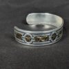 Montana Silversmiths Western Cuff Bracelet Silver-Tone Gold-Tone Star Scroll New