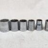 Vintage Craftsman USA Socket Set 11/16 5/8 9/16 7/16 3/8 14mm Mixed Sizes Tool