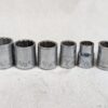 Vintage Craftsman USA Socket Set 11/16 5/8 9/16 7/16 3/8 14mm Mixed Sizes Tool