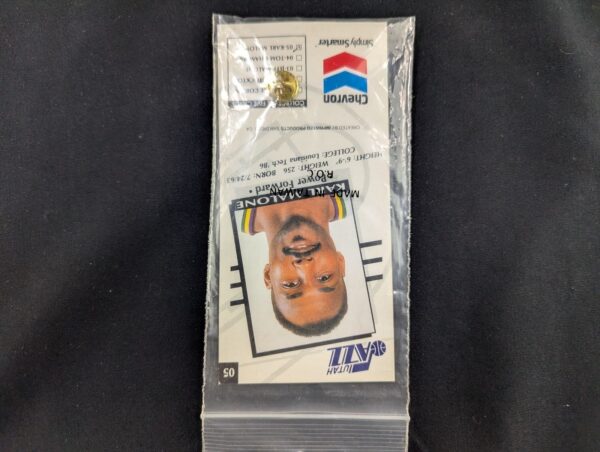 10-57.jpg Karl Malone Utah Jazz Chevron Pin Card Collection - 5 Piece NBA Basketball Pins