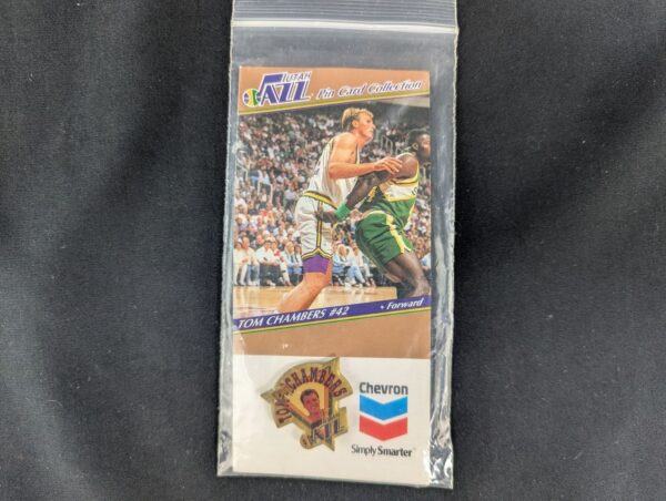 10-58.jpg Karl Malone Utah Jazz Chevron Pin Card Collection - 5 Piece NBA Basketball Pins