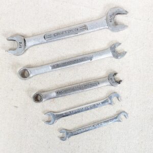 Vintage Craftsman 6-Piece Open and Ignition Wrench Set V-Series Forged in USA