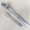 Vintage Craftsman 1/2" Drive Ratchet V-44975 and Extension Bar 44131 USA Made