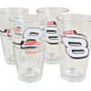 10-6.png Budweiser Dale Earnhardt Jr #8 NASCAR Pint Glasses Set of 4 Red White 2000s Bar