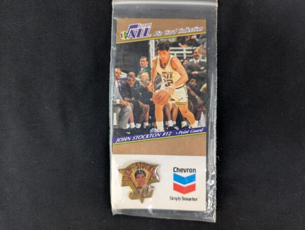 10-60.jpg Karl Malone Utah Jazz Chevron Pin Card Collection - 5 Piece NBA Basketball Pins