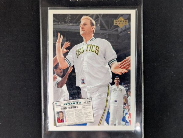 Larry Bird & Magic Johnson Upper Deck 1990 SP1 Retirement Card - Ungraded