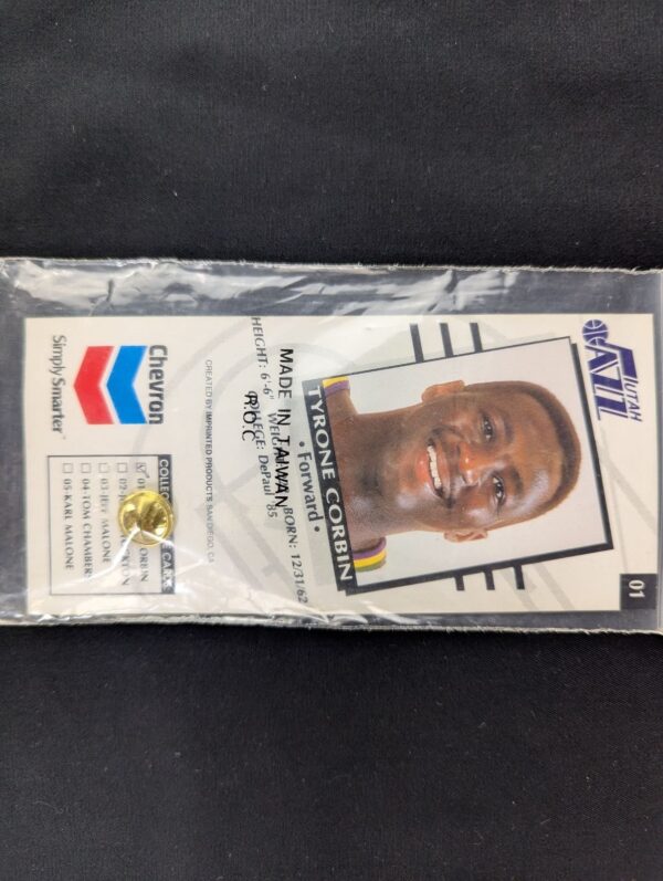 10-63.jpg Karl Malone Utah Jazz Chevron Pin Card Collection - 5 Piece NBA Basketball Pins