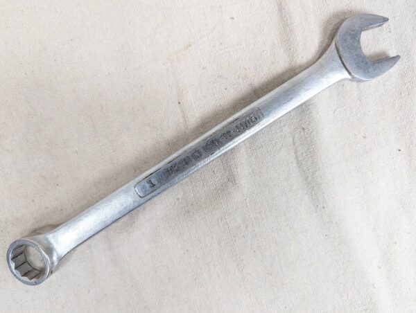 Vintage Craftsman 1-Inch Combination Wrench Model 44705 VV Forge Code Steel Tool