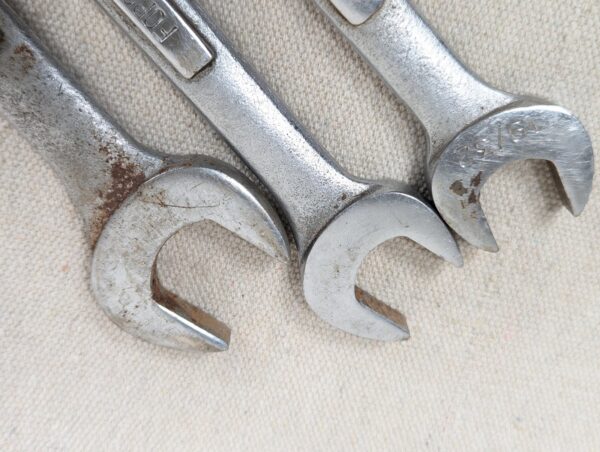 Vintage Craftsman V-Series Open-End Wrench Set 5pc 11/16 19/32 25/32 13/16
