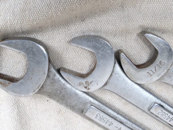 Vintage Craftsman V-Series Open-End Wrench Set 5pc 11/16 19/32 25/32 13/16