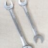 Craftsman Double Open-End Wrench Set Two Piece Hand Tool Set Silver Tone Good
