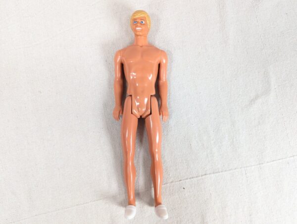 10-704.jpg Vintage 1968 Mattel Ken Doll with 1969 Tennis Anyone Ensemble Purple Vest Shorts