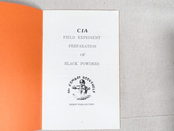 10-708.jpg CIA Field Expedient Preparation of Black Powders 1977 Desert Publications Boo...