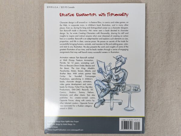 Creating Characters with Personality by Tom Bancroft 2006 Instructional Art Book