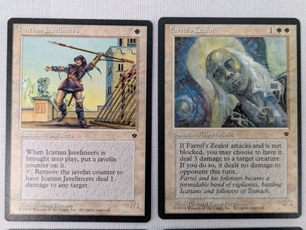 MTG Magic The Gathering Card Lot - 1994 Fallen Empires - 8 Vintage IBFE19E