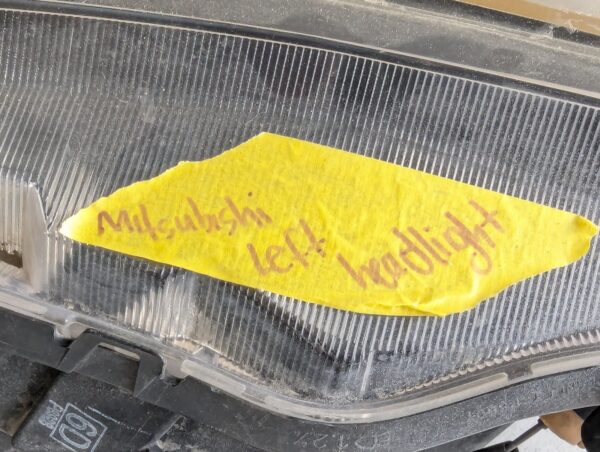 Mitsubishi Lancer Headlight Assembly Driver Side LH 2008-2017 Lens Oxidation