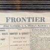 The Frontier Index Newspaper March 6 1868 Framed Reproduction Americana Souvenir