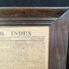 The Frontier Index Newspaper March 6 1868 Framed Reproduction Americana Souvenir