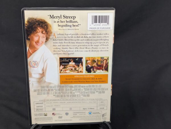 10-8.jpg Julie & Julia DVD starring Meryl Streep and Amy Adams | SKU: IC4837D