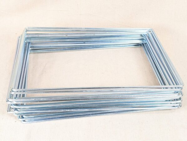 Rectangular Steel Wire Frame Internal Structural Supports 9.75 x 14 Inches
