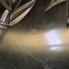 Vintage Brass Footed Tray Trivet Embossed Bamboo Design Made in Canada Model ...