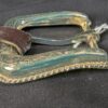 Nocona Belt Co. Western Style Belt Buckle Gold Tone Engraved Scrollwork New NOS