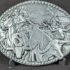 10-859.jpg Vintage Award Design Medals Zee Series Western Cowboy Longhorn Belt Buckle Metal