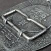 10-860.jpg Vintage Award Design Medals Zee Series Western Cowboy Longhorn Belt Buckle Metal
