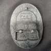 10-863.jpg Vintage Award Design Medals Zee Series Western Cowboy Longhorn Belt Buckle Metal