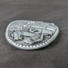 10-865.jpg Vintage Award Design Medals Zee Series Western Cowboy Longhorn Belt Buckle Metal