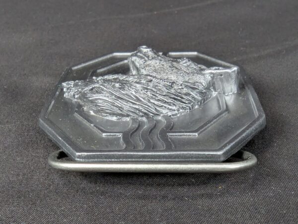 Vintage 1988 Siskiyou Buckle Co Mighty Horse Belt Buckle Solid Pewter Made in...