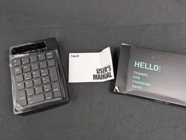 Havit Smart26 Mini Numeric Keypad Wireless Black Bluetooth - Excellent Cond
