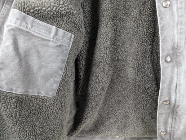 Carhartt Jacket Mens XL Bartlett Sherpa Lined Gray Full Zip Faded Hooded Work