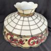 Vintage Coca-Cola Lamp Shade Plastic Leaded Glass Style Red Cream Script Logo