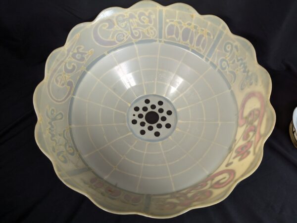Vintage Coca-Cola Lamp Shade Plastic Leaded Glass Style Red Cream Script Logo