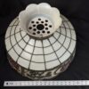 Vintage Coca-Cola Lamp Shade Plastic Leaded Glass Style Red Cream Script Logo