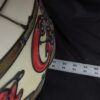 Vintage Coca-Cola Lamp Shade Plastic Leaded Glass Style Red Cream Script Logo