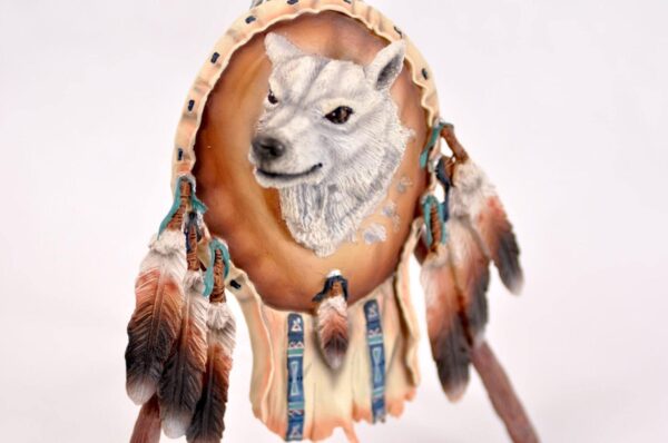 1996 Hamilton Collection Protection of the Arctic Wolf Sculpture Steve Kehrli