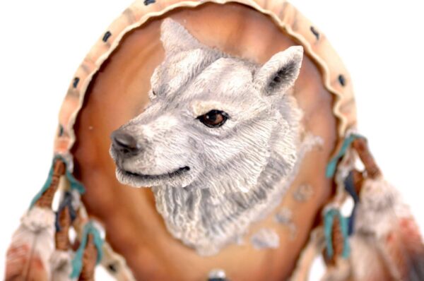 1996 Hamilton Collection Protection of the Arctic Wolf Sculpture Steve Kehrli