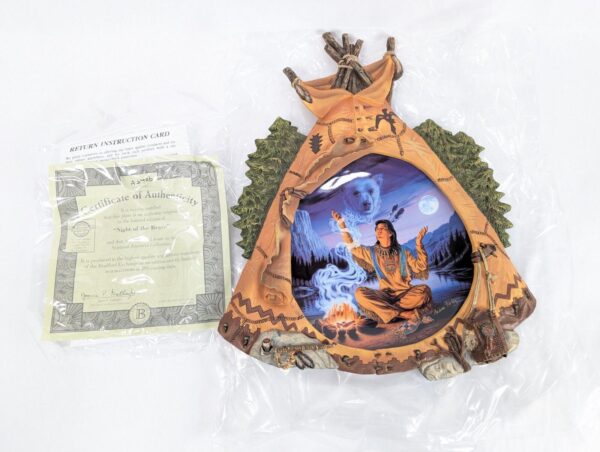 The Bradford Exchange Night of the Brave Collector Plate Andrew Farley 2000 3D